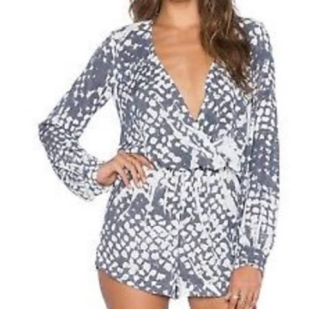 Blue Life XS python long sleeve romper